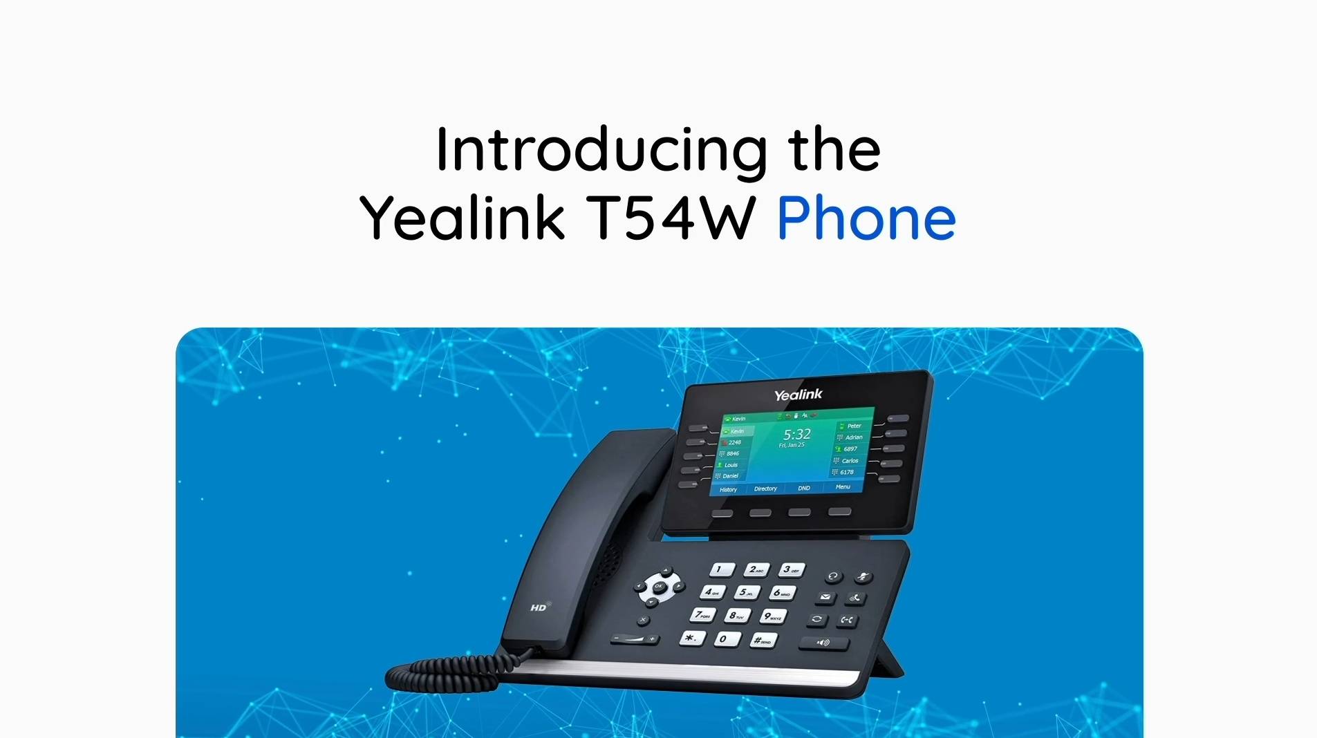 Yealink SIP-T54W – VoiceCentral